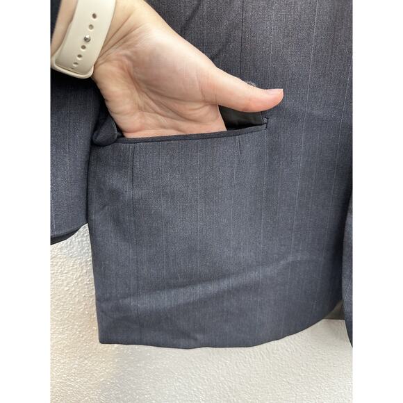 Tailors Row Finery Mens Suit Coat Size Unknown Gray Two Button Up Single Breast - Picture 5 of 16